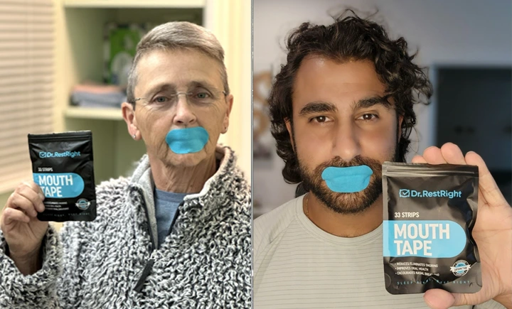 Mouth tape testing comparison